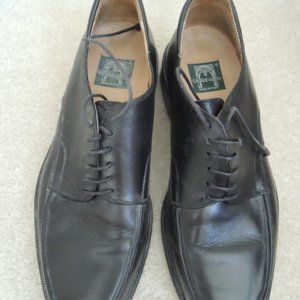 Mens Shoes Size 9 1/2 D Cable and Co Black Leather Oxford Made Italy $180 Value